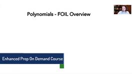 Polynomials - FOIL Method: Study.com SAT® Math Exam Prep - Video