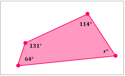 Finding the Missing Angle Measure of a Quadrilateral Practice ...