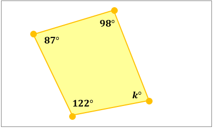 Finding the Missing Angle Measure of a Quadrilateral Practice ...