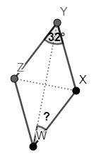 Finding Angle Measures Involving Diagonals of a Rhombus Practice ...