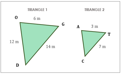 Finding the Missing Side Length Given Two Similar Triangles Practice ...