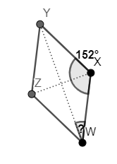 Finding Angle Measures Involving Diagonals of a Rhombus Practice ...