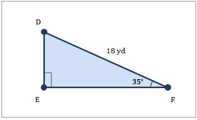 Using a Trigonometric Ratio to Find a Side Length in a Right Triangle ...