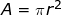 area of a circle