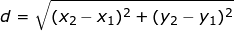 distance formula