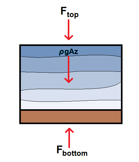 Drawing a Free Body Diagram for an Infinitesimal Layer of Fluid at ...