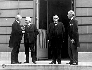 The Big Four standing together in Paris