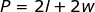 perimeter of a rectangle