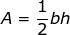 area of a triangle