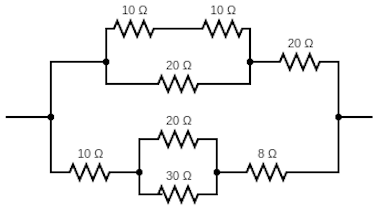 1 Find The Equivalent Resistance Of The Following Network All Resistances Are In Ohms 2 How Would You Connect A Multimeter To Measure The Current Through The 8 Resistor A Explain