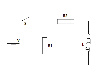 Consider the following circuit where V = 4.3 V, R_1 = 700 \space \Omega