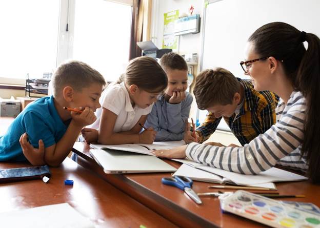 learning with elementary school children