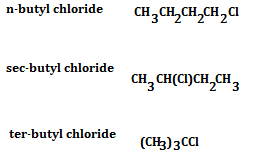 Explain The Relative Reactives Of Butyl Chloride Sec Butyl Chloride And Tert Butyl Chloride With Ethanolic Agno3 In Term Of The Structure Of The Transition State Study Com