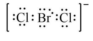 Lewis dot diagram for bromine