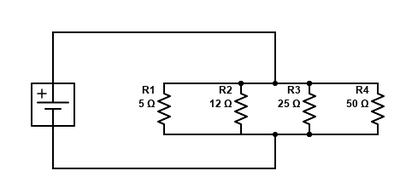 Parallel Circuit Equivalent Resistance Circuit Diagram