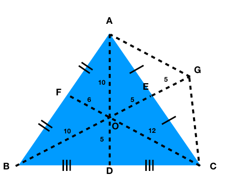 How to find the area of a triangle given 3 medians? Provide examples ...