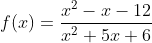 An example of a rational function