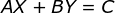standard form of a linear equation
