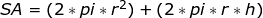 surface area of a cylinder
