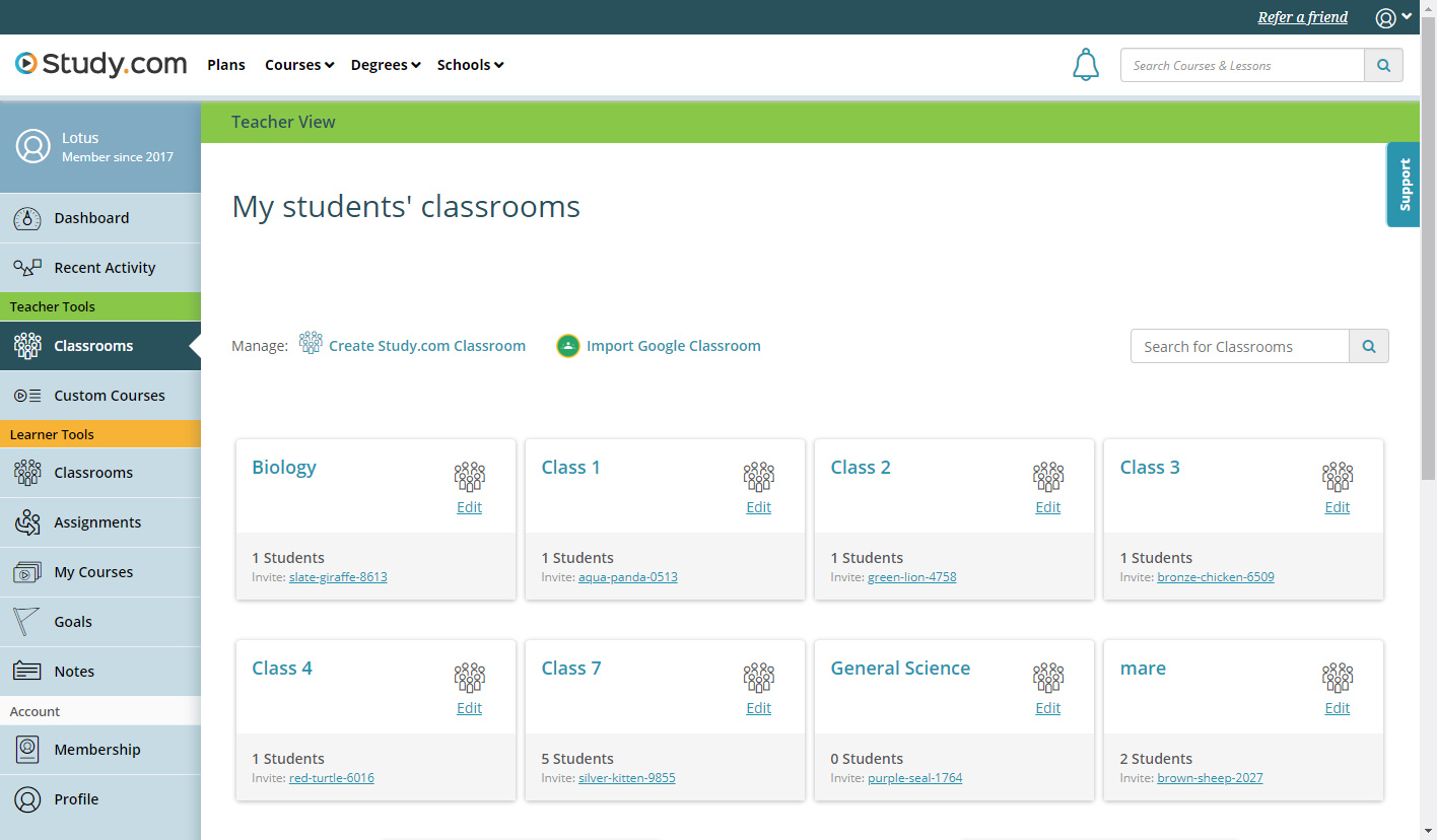 How do I get a share link for an assignment? : Study.com