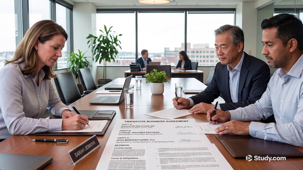 Tripartite: Definition, Agreement & Model - Lesson | Study.com