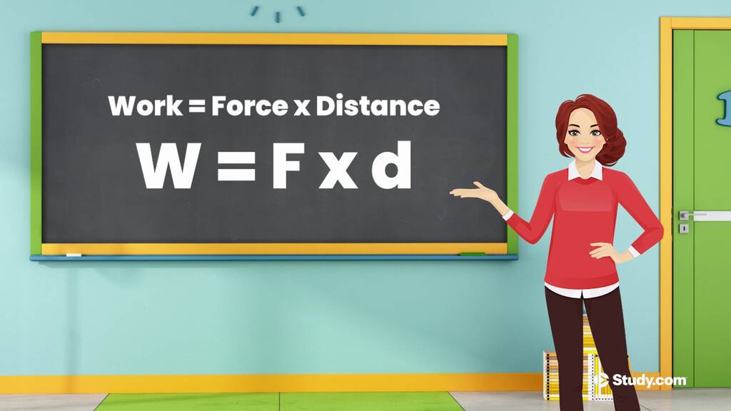 Work Formmula Work Overview, Formula & Calculation - Lesson | Study.com