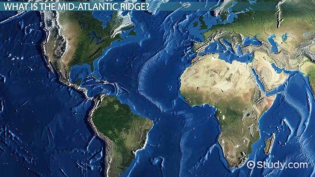 Mid Atlantic Ridge Plates Map Boundaries Video Study