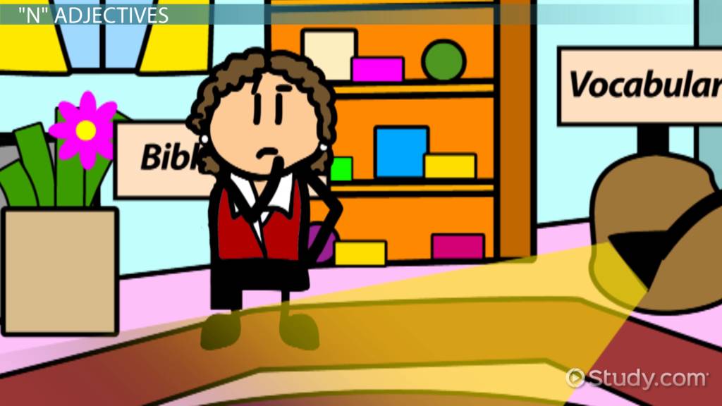 Spanish Adjectives That Start With N Video Lesson Transcript Study Com