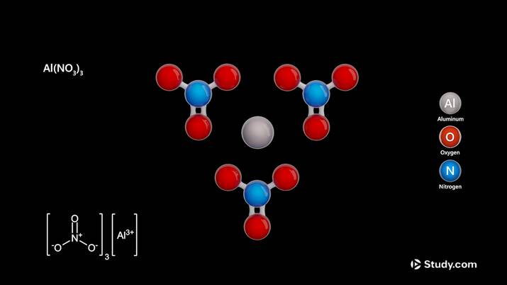 Aluminum Nitrate | Formula, Solubility & Properties - Lesson | Study.com