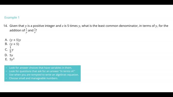 Substitution - Plugging In | Study.com ACT& Math Test Prep - Lesson ...