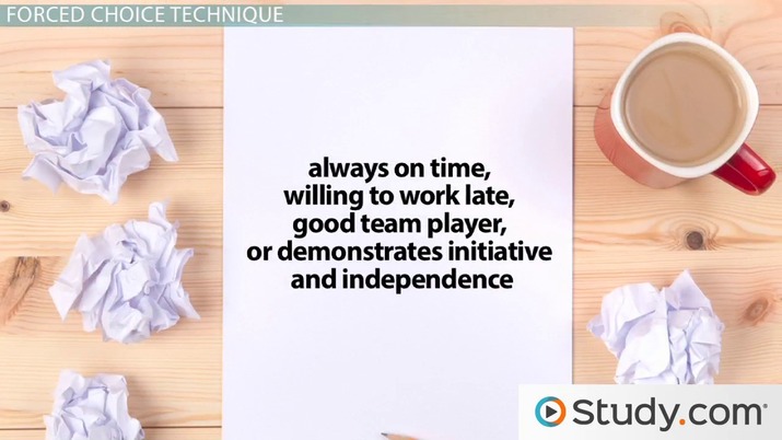 Common Appraisal Methods 2: Narratives, Forced Choice & Forced ...