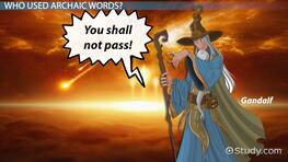 Quiz Worksheet Archaic Words Study